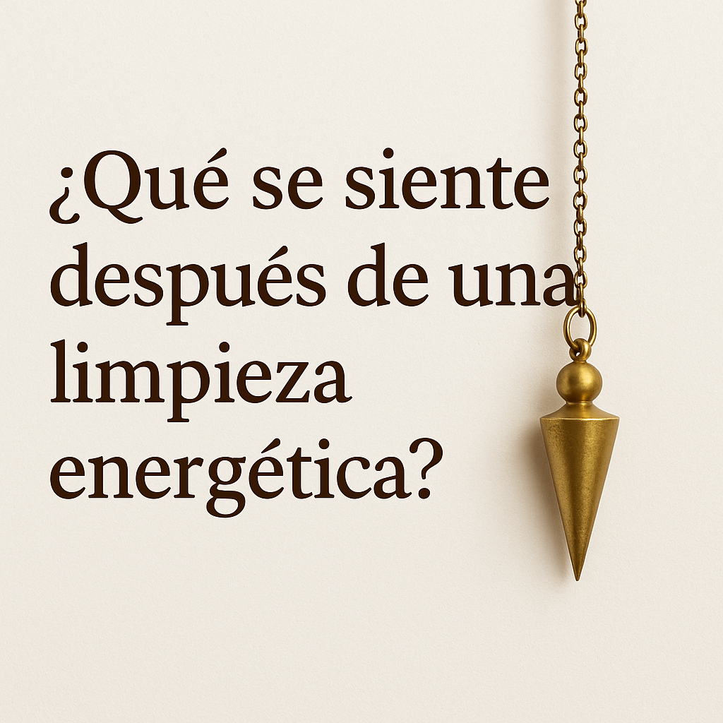 ¿Qué se siente después de una limpieza energética con péndulo?